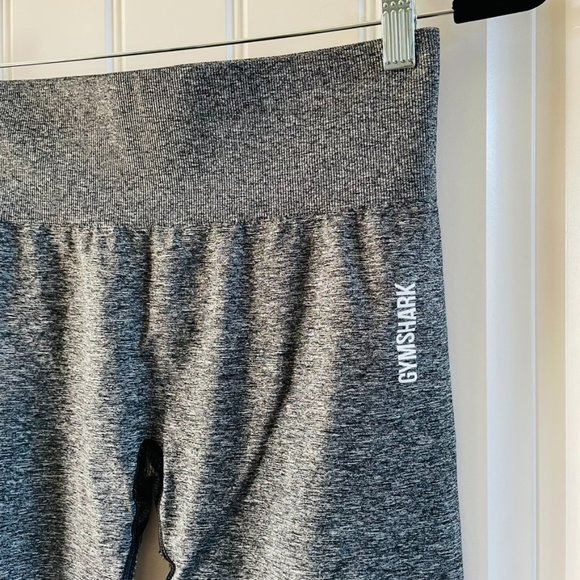 Gymshark Heather Gray Activewear Athletic Workout Leggings | Medium - Picture 4 of 6